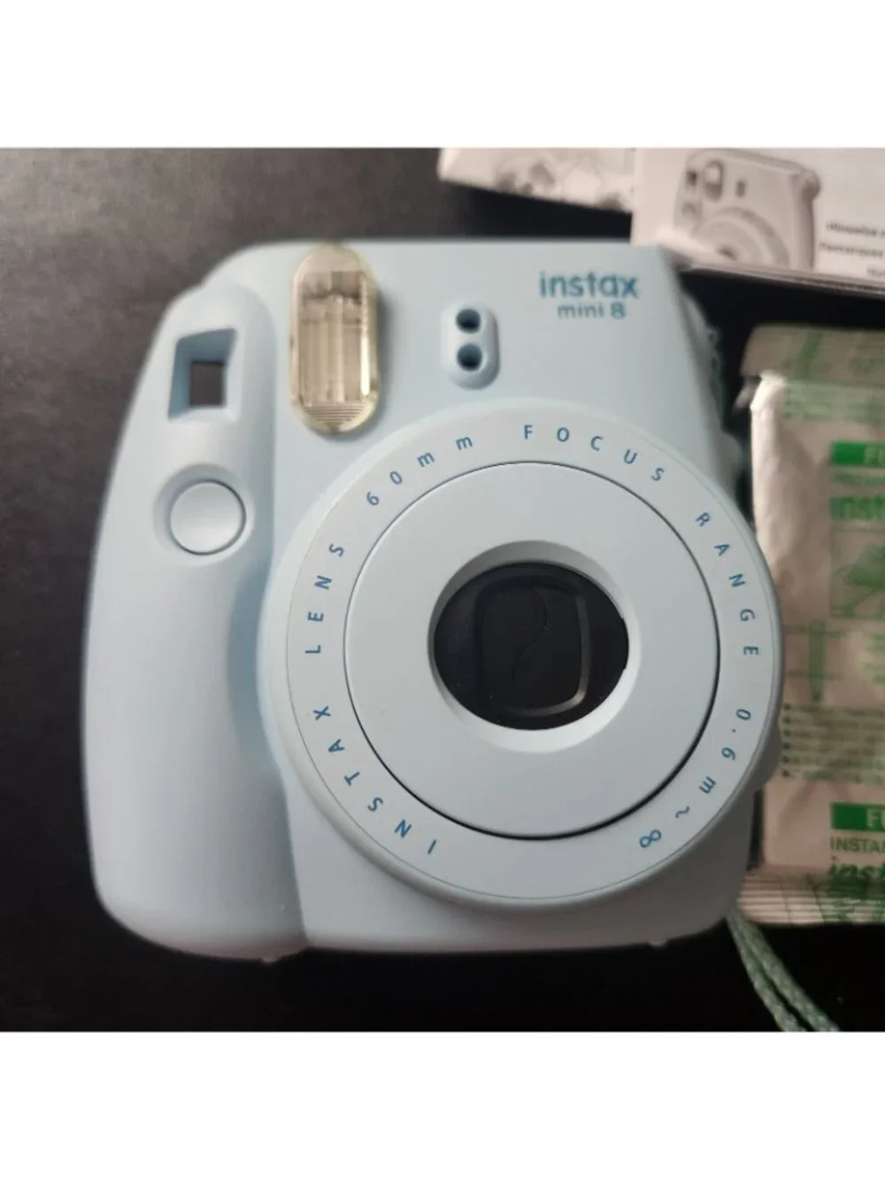 Fujifilm Instax Mini 8 Instant Print Camera With Box Baby Blue